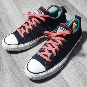 Converse Chuck Taylor Madison Ox Fat Tongue Pink And Teal Sneakers Size 9